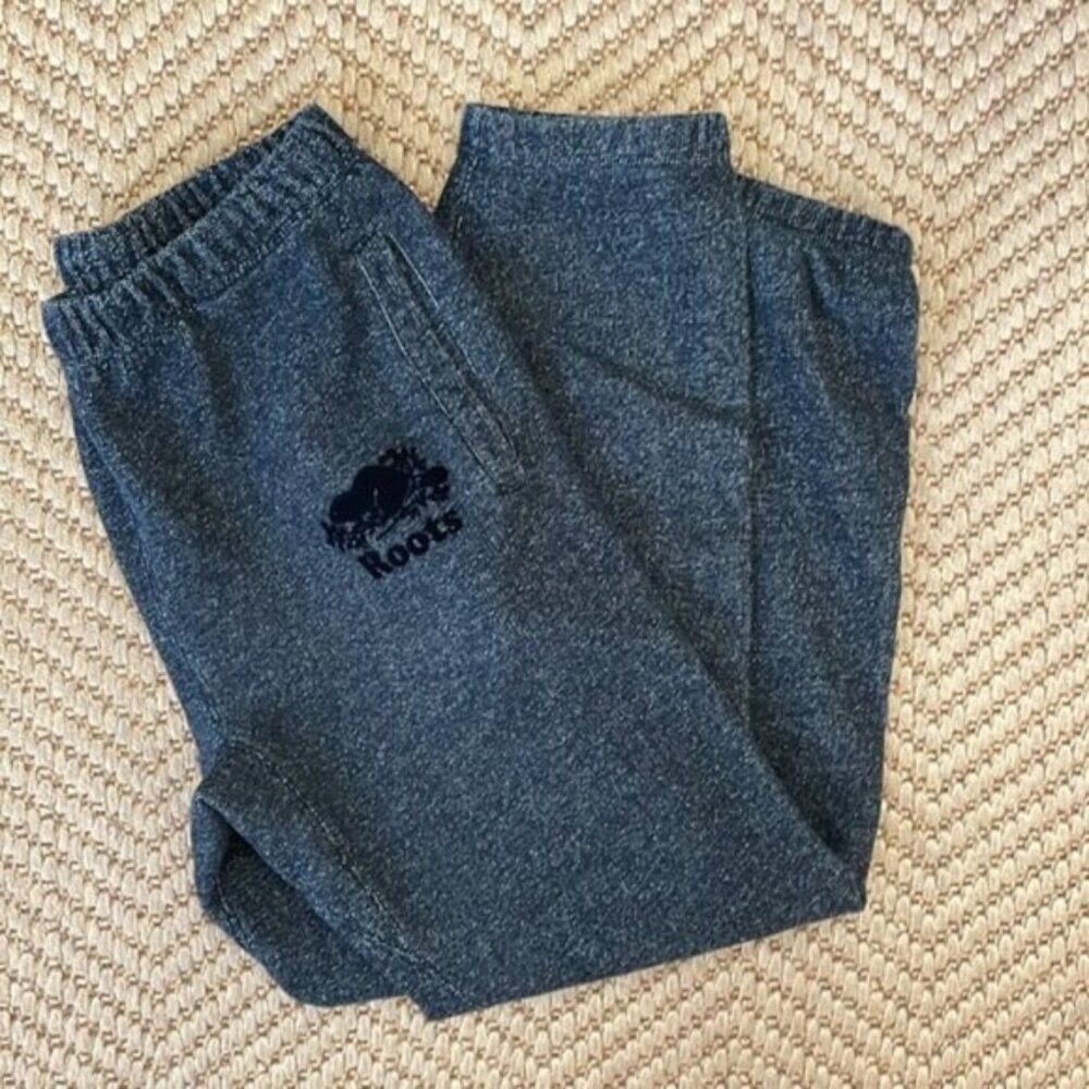 Roots Classic Baggy Straight Sweatpants Dark Grey